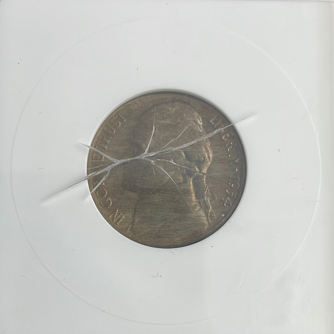 1954-S/D 5c US Jefferson Nickel ANACS MS62