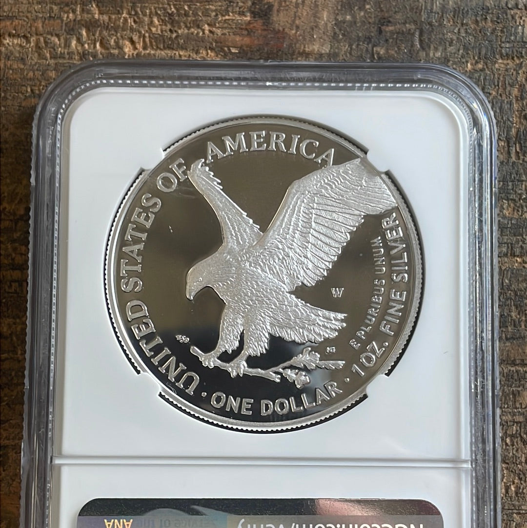 2022-W $1 American Silver Eagle. NGC PF70 Ultra Cameo.
