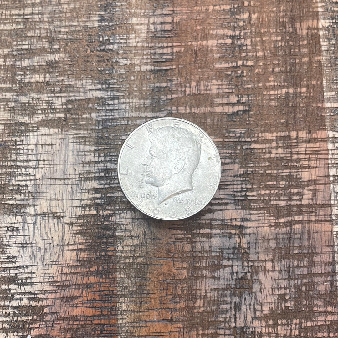 1968-D 50c Kennedy Half Dollar 40% Silver