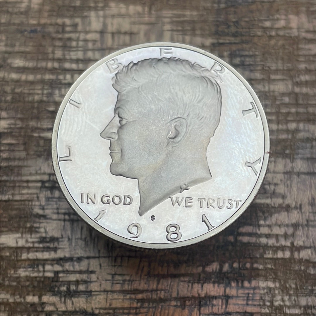 1981-S 50c Proof Kennedy Half Dollar~ Type I