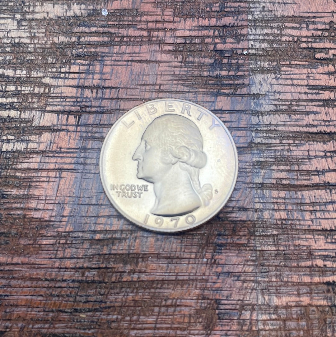 1970-S 25c US Proof Washington Quarter