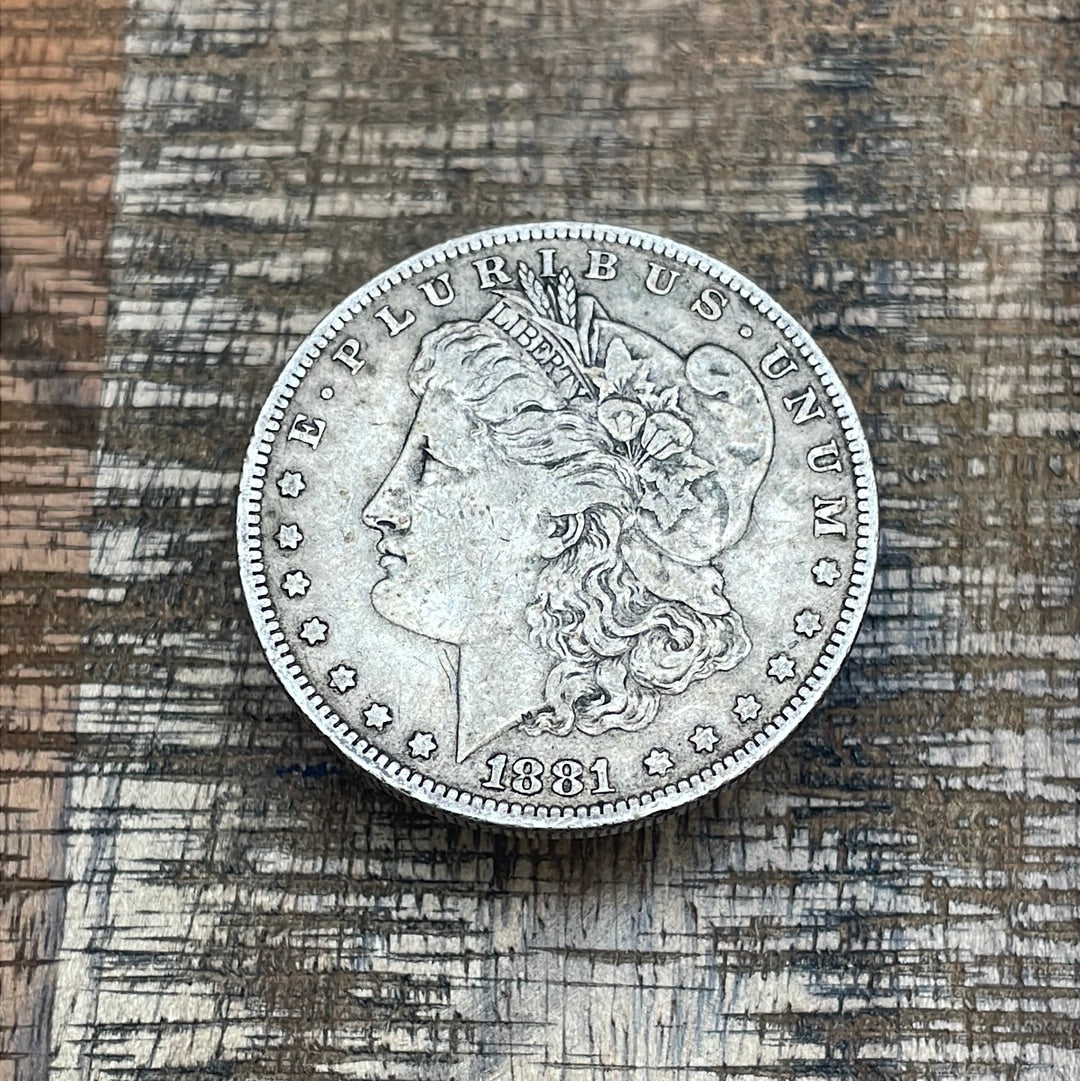 1881-O $1 US Morgan Silver Dollar