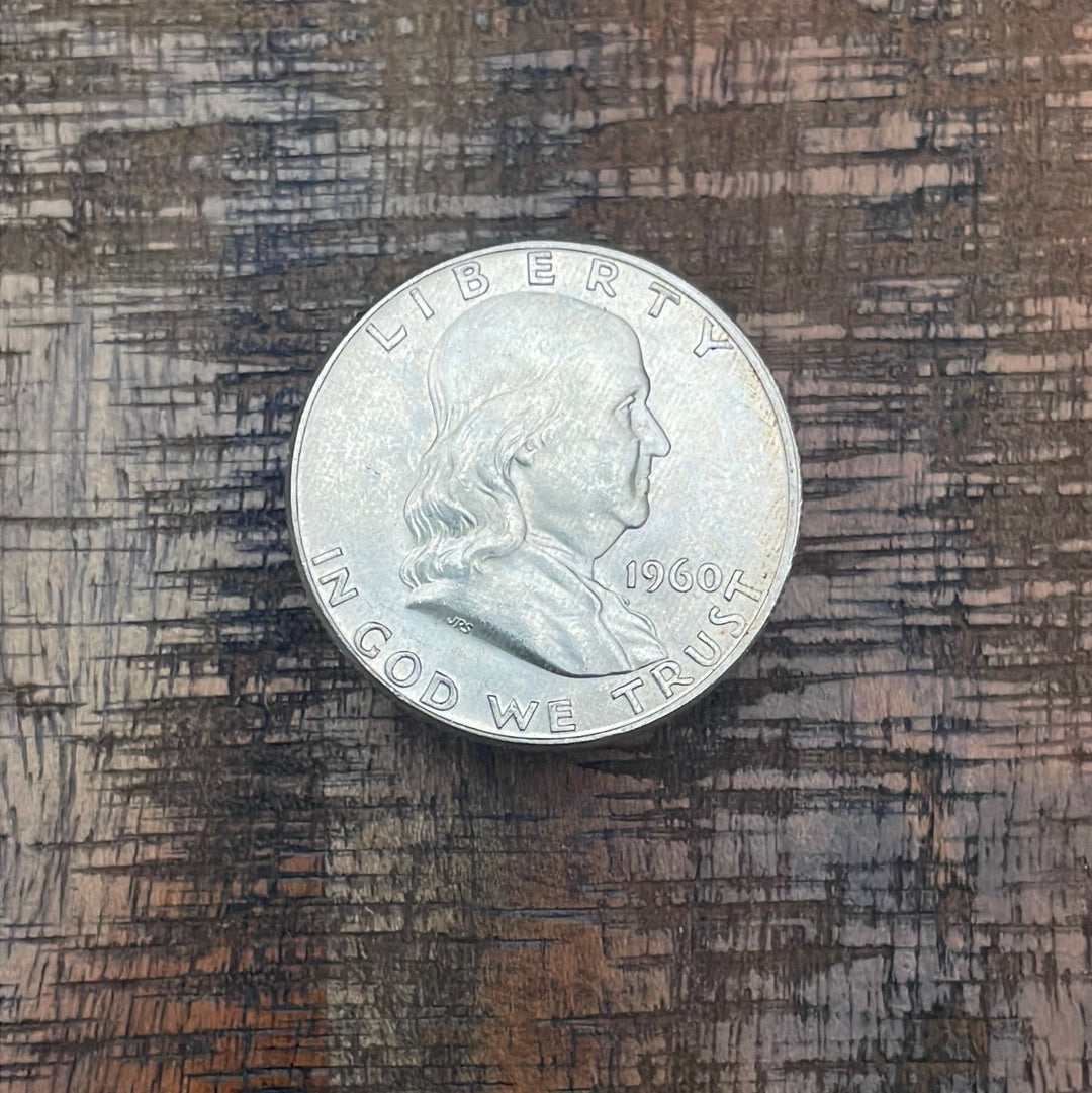 1960 50C US Franklin Half Dollar