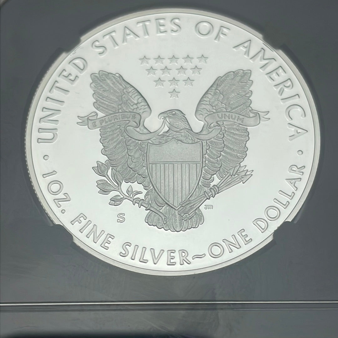 2020-S $1 US American Silver Eagle~FDOI~ NGC PF 70 Ultra Cameo~ Mercanti Signed