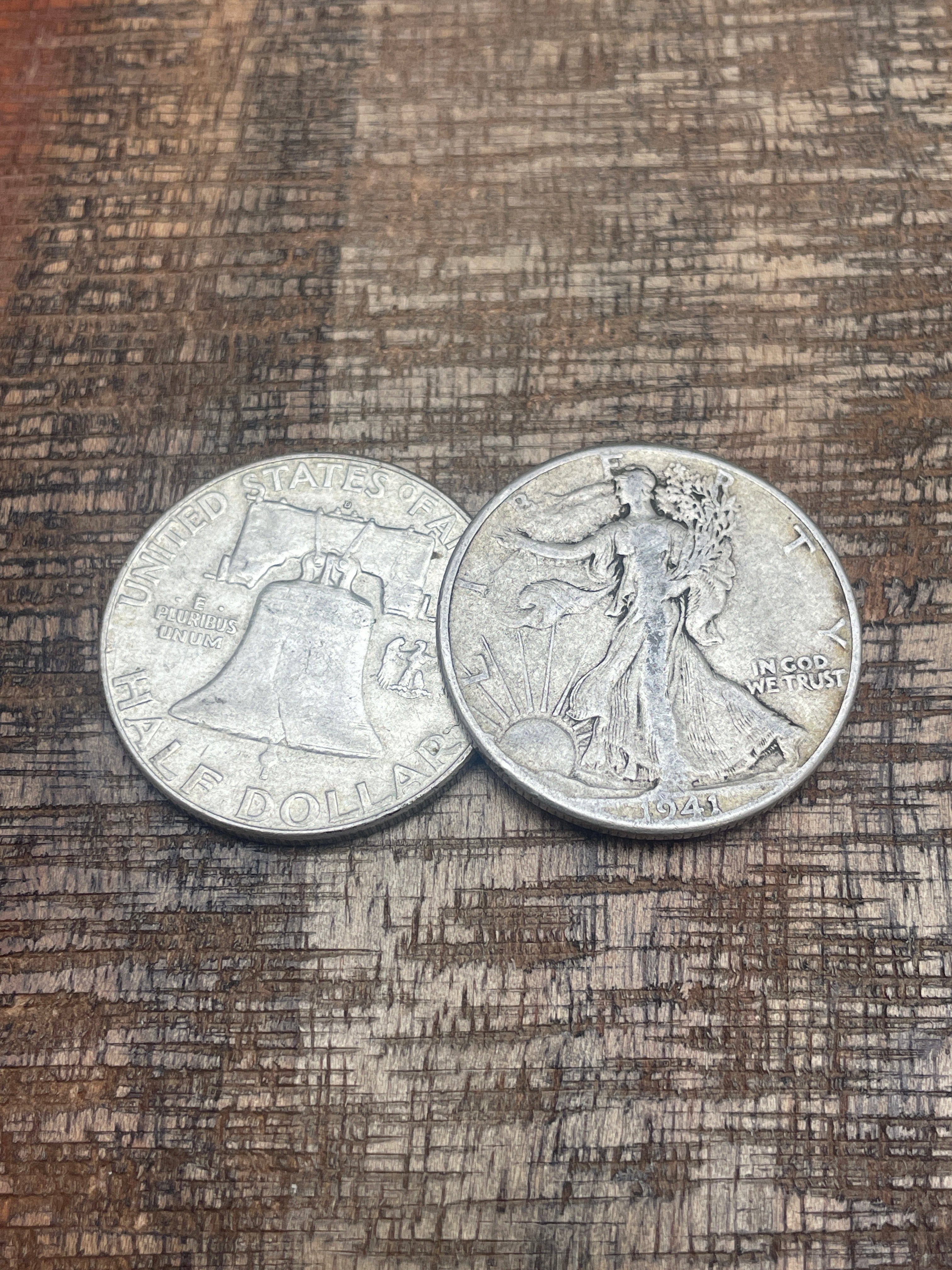 90% Silver Pre-1965 Halves $1 Face Value Junk Silver