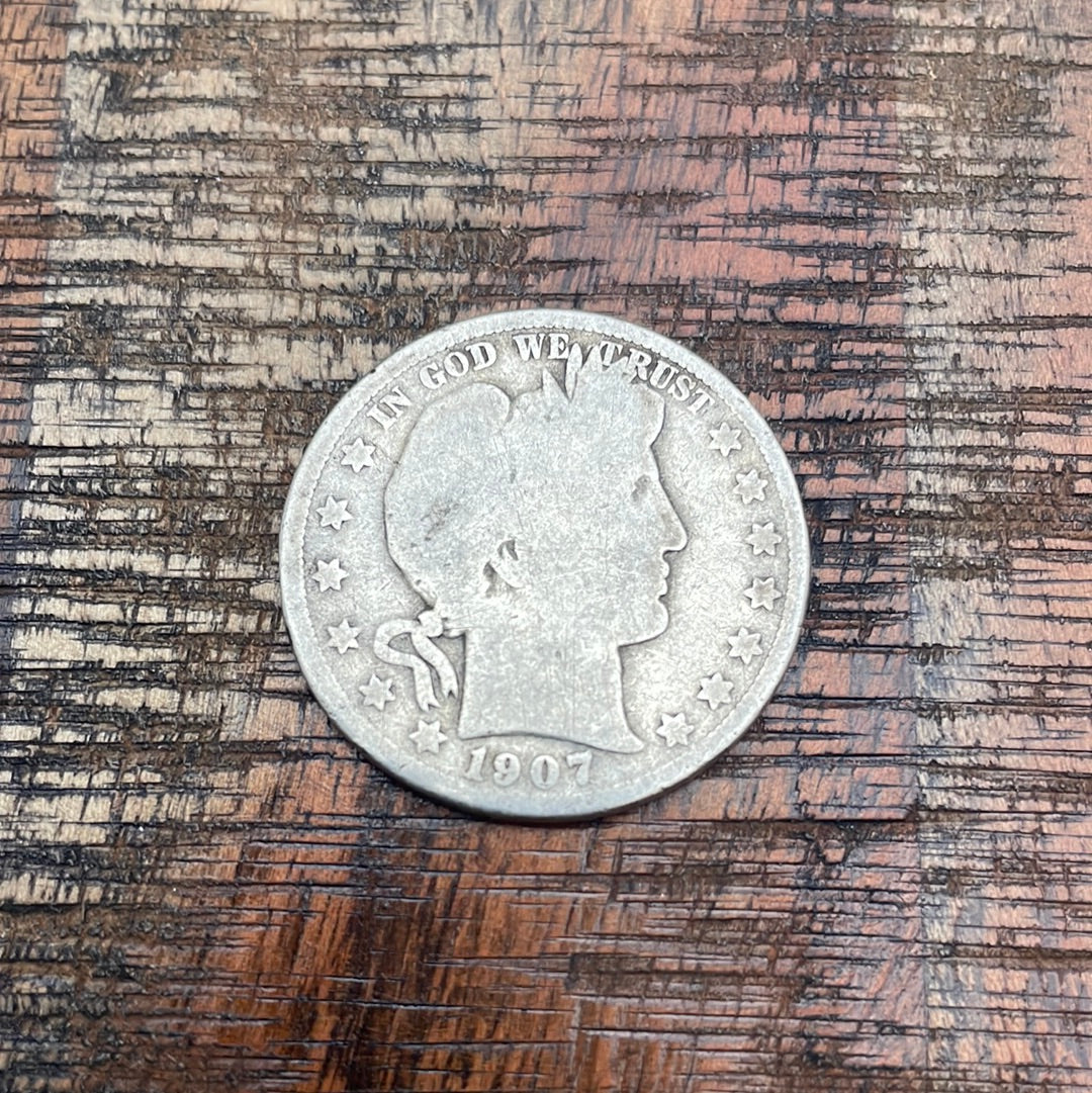 1907-O 50C US Barber Half Dollar