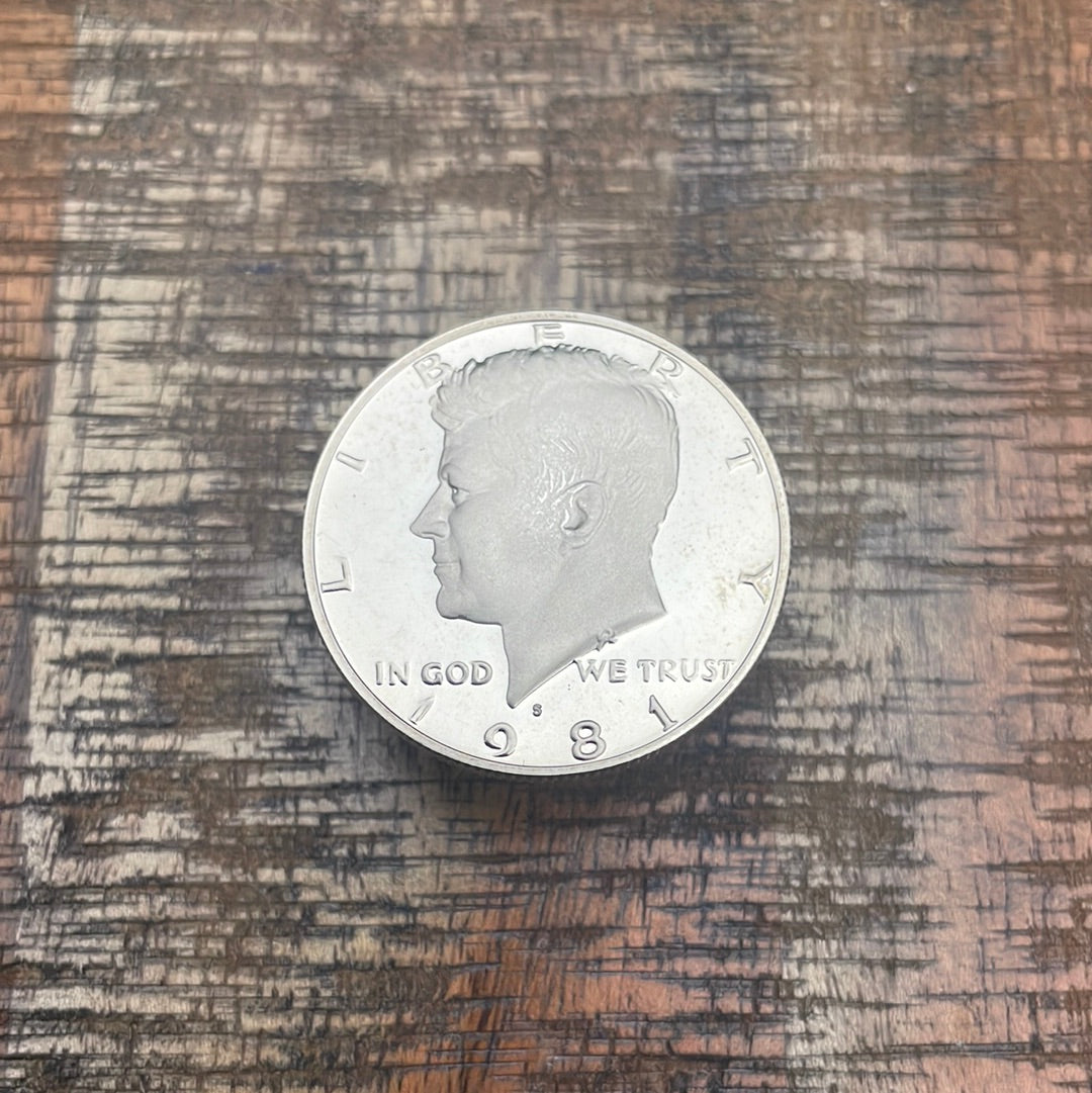 1981-S 50c Proof Kennedy Half Dollar~ Type II