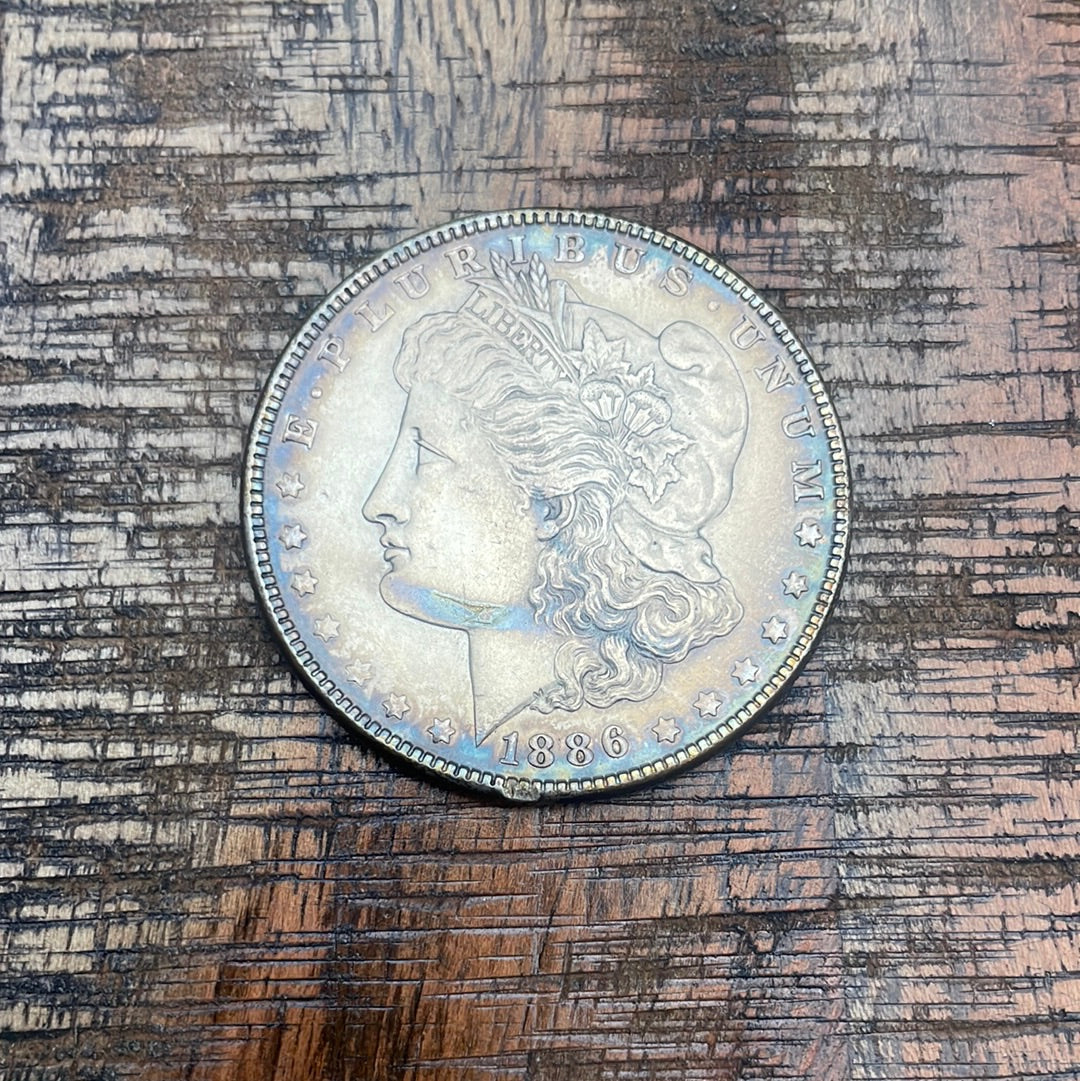 1886 $1 US Morgan Silver Dollar