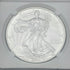 2008-W $1 US Burnished American Silver Eagle~Reverse of 2007~NGC MS70~ Mercanti Signed