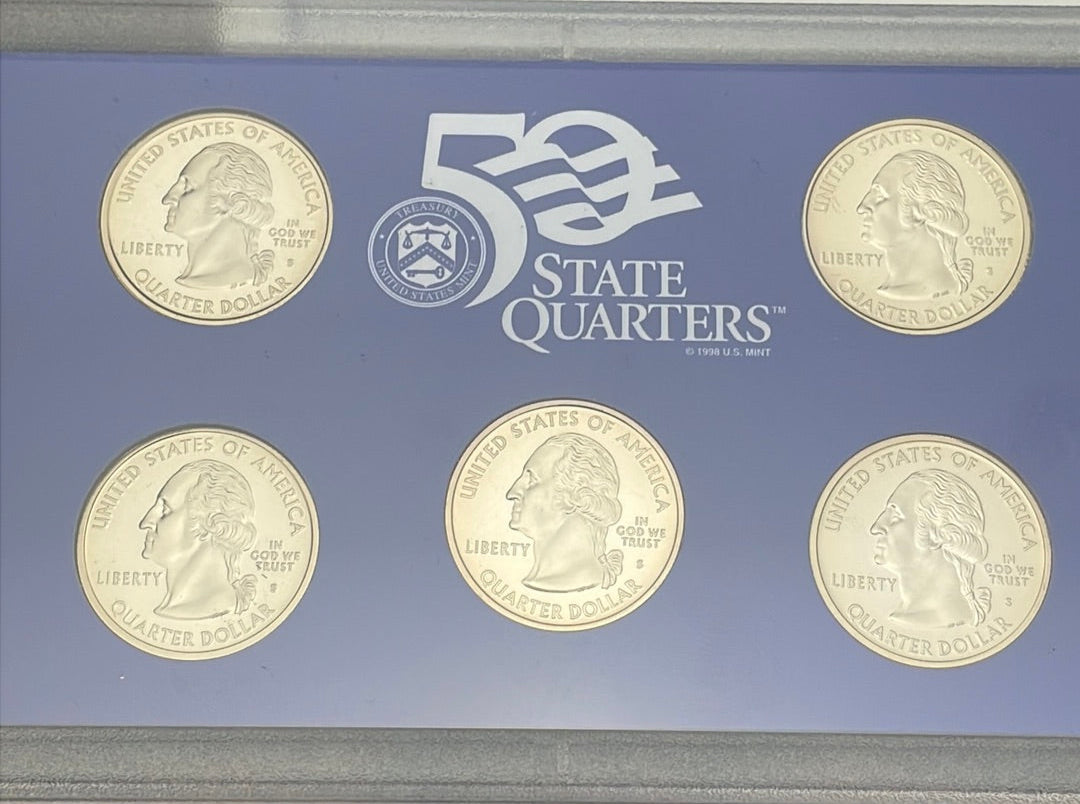 2000 United States Mint 50 State Quarters Proof Set in OGP with COA
