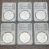 2021 Morgan & Peace Dollar Set ~ NGC Graded MS70 ~ 6 coin set ~ Mercanti Sign