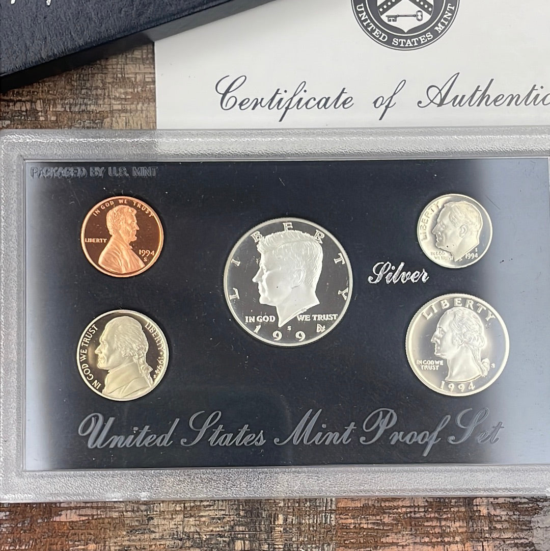 1994 US Mint Silver Proof Set ~ In OGP with COA