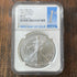 2021 $1 US American Silver Eagle, Eagle Landing T-2, FDOI, NGC MS70