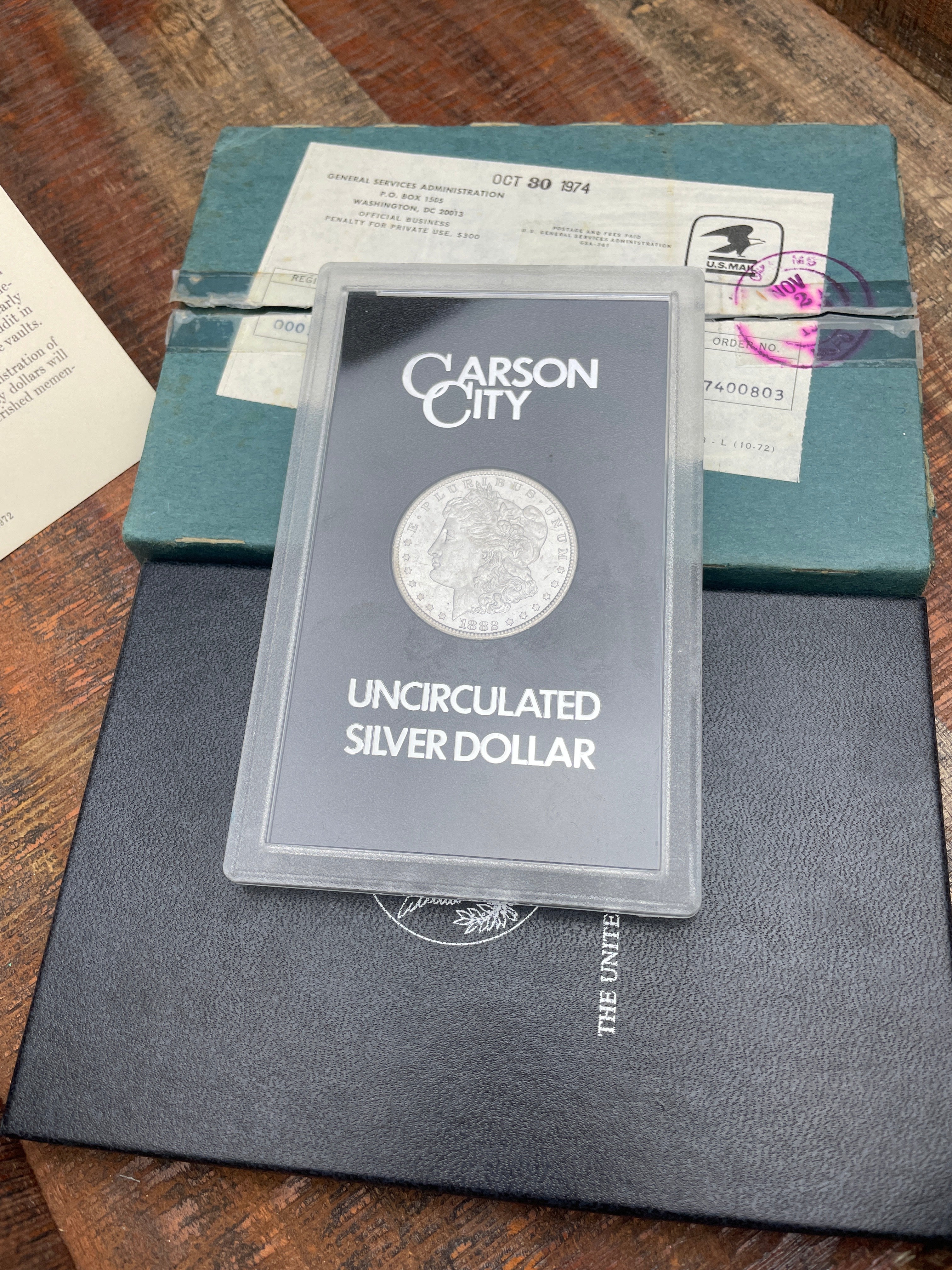 1882-CC $1 US Morgan Silver Dollar GSA Carson City