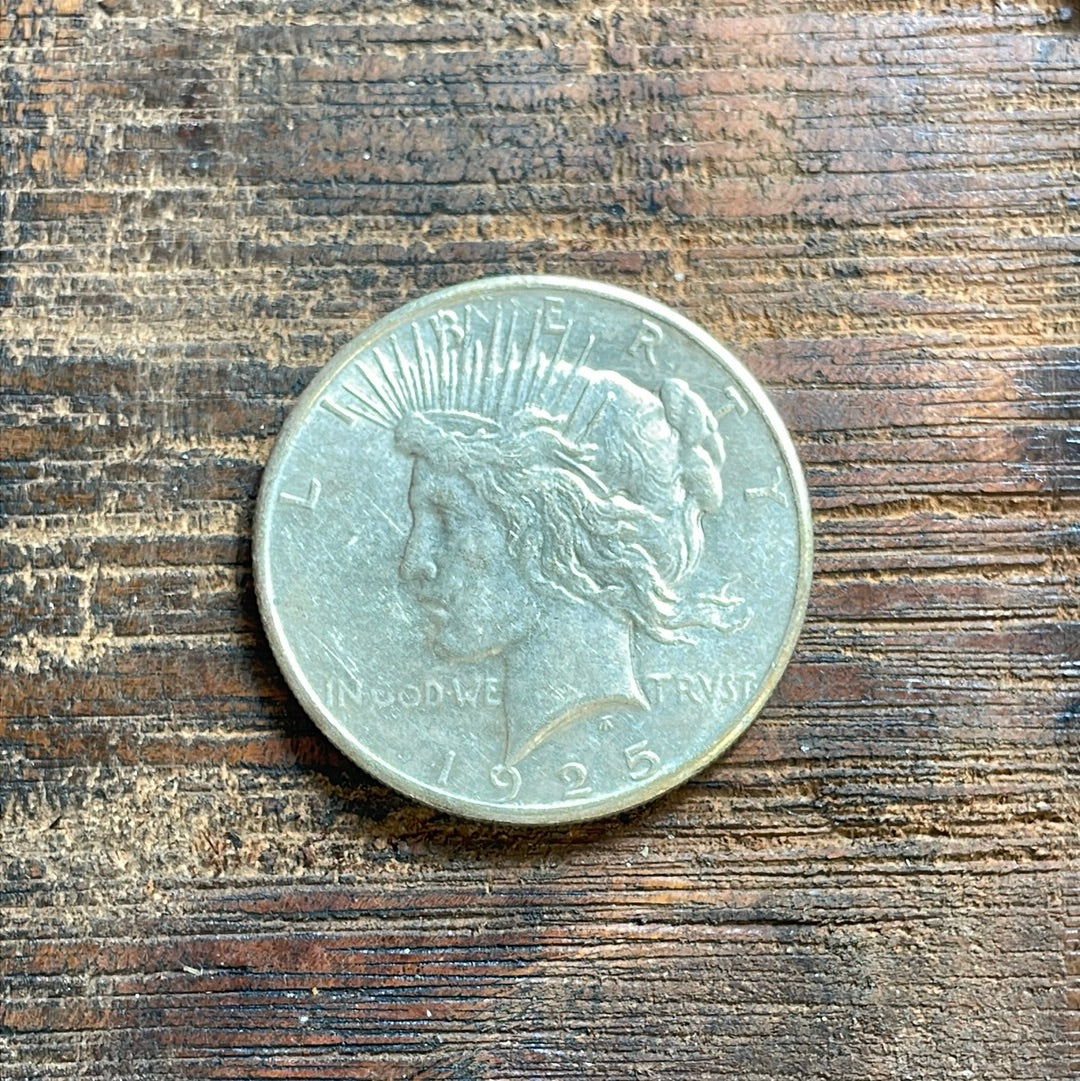 1925 $1 US Silver Peace Dollars