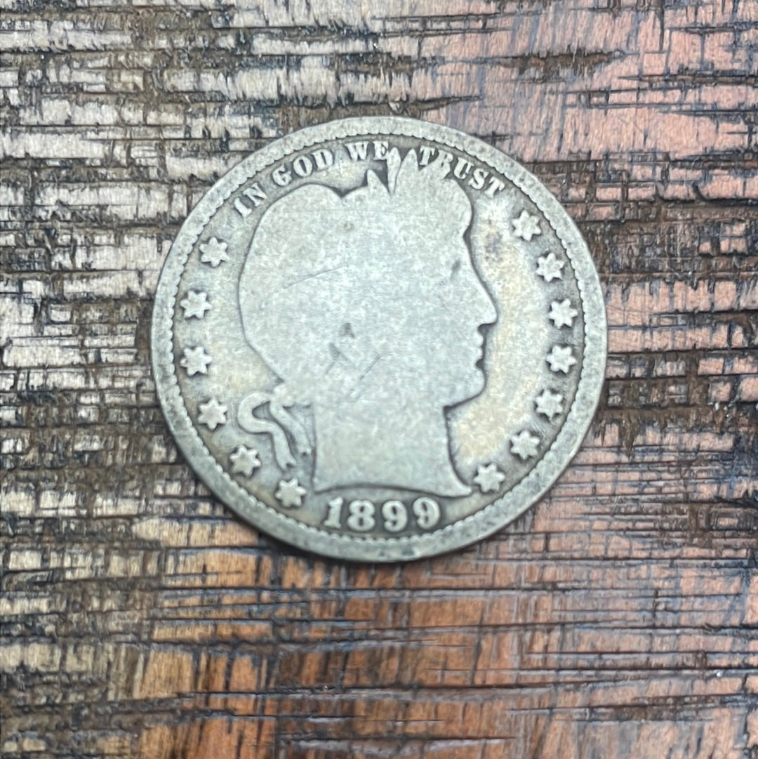 1899 25C US Barber Quarter