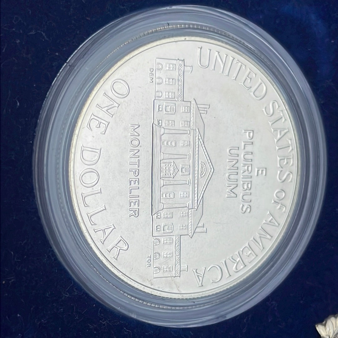 1993 D&W US Mint Bill of Rights Coins Commemorative Silver Dollar and Half Dollar.