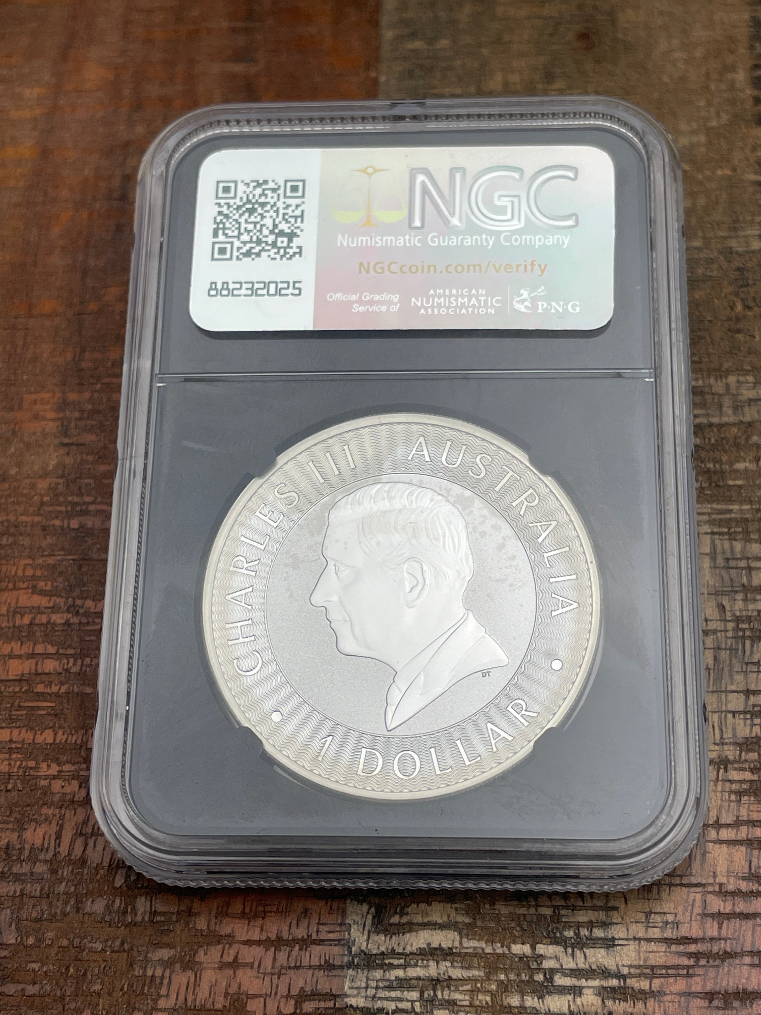 2024 P Australia $1 Kangaroo 1ox .9999 Silver NGC BU