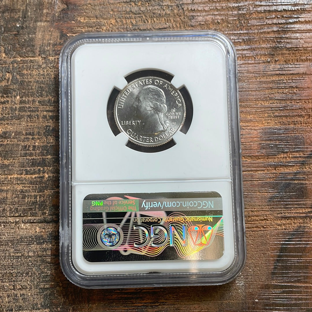 2019 W Pacific HP 25c Great American Coin Hunt NGC MS 65