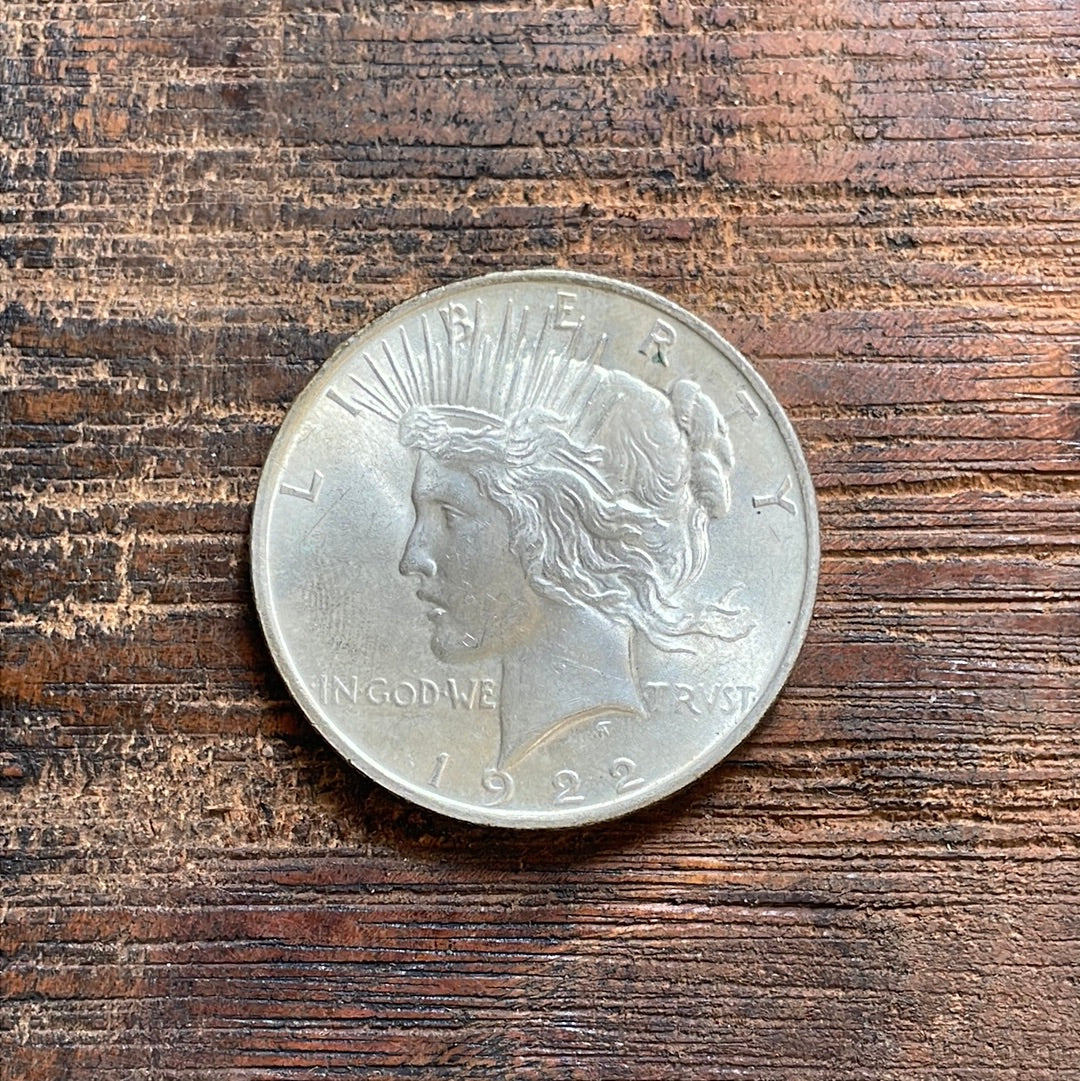 1922 $1 US Silver Peace Dollar