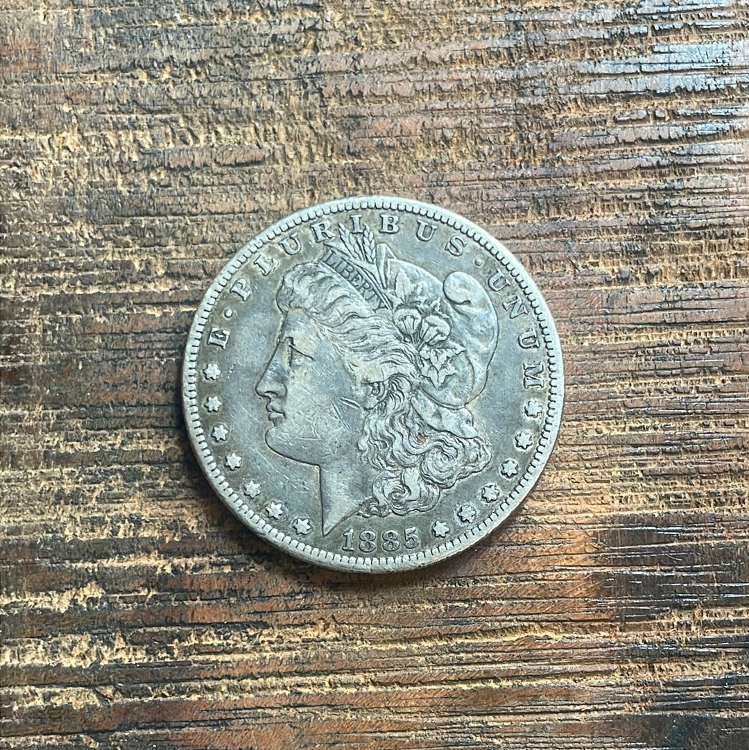 1885-S $1 US Morgan Silver Dollar