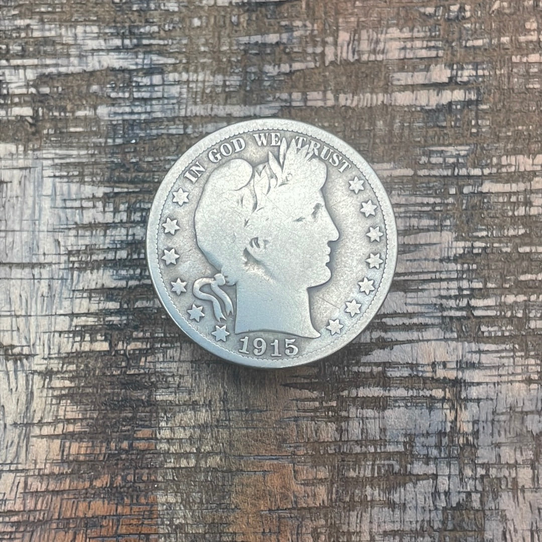 1915-D 50C US Barber Half Dollar