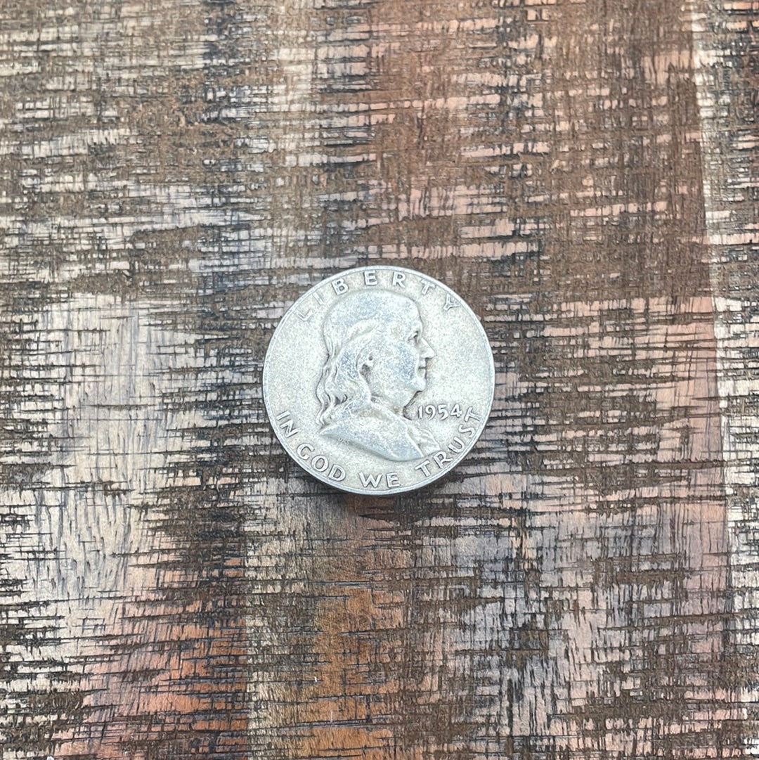 1954-D 50C US Franklin Half Dollar