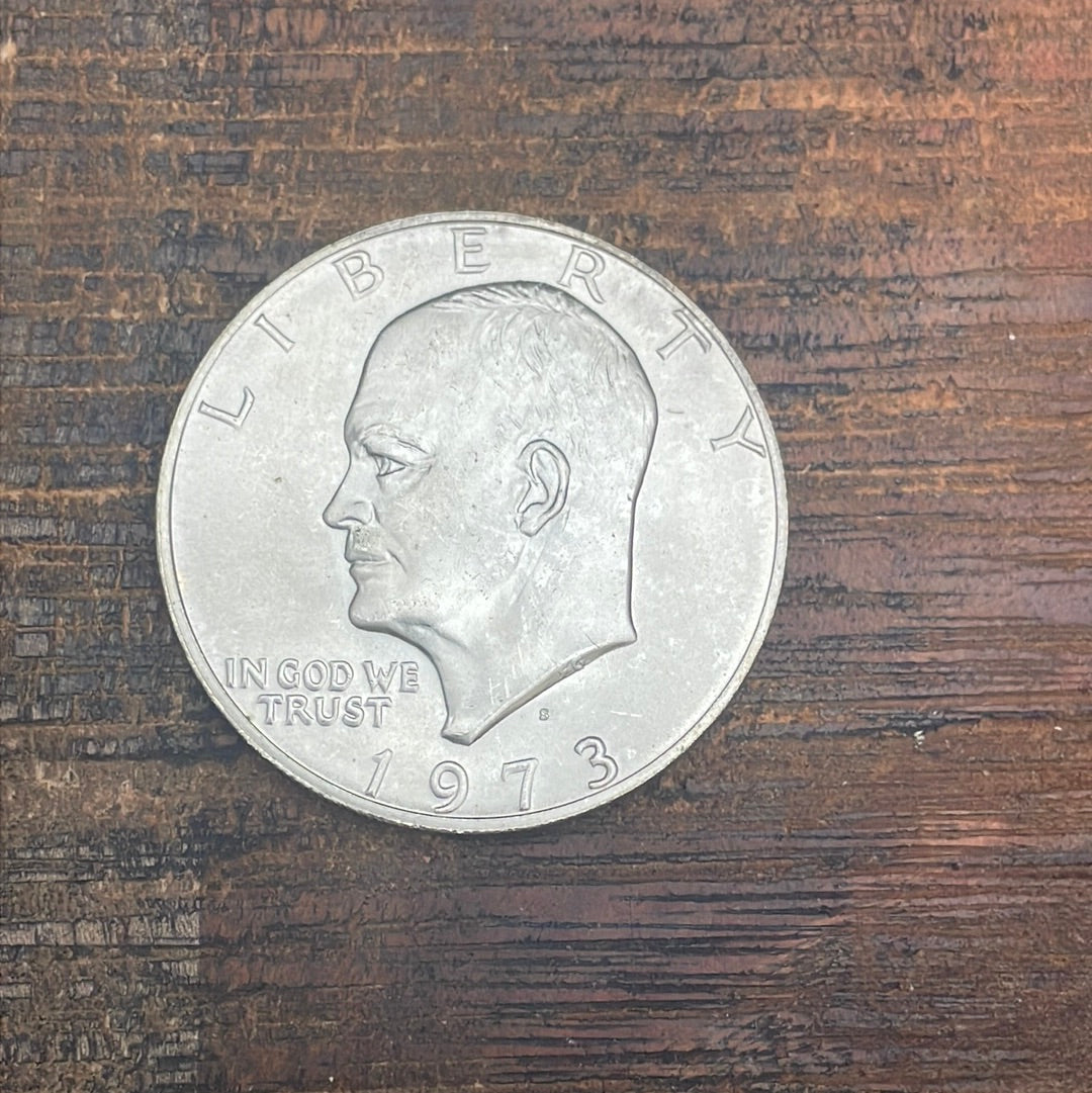 1973-S $1 US Eisenhower Dollar 40% Silver