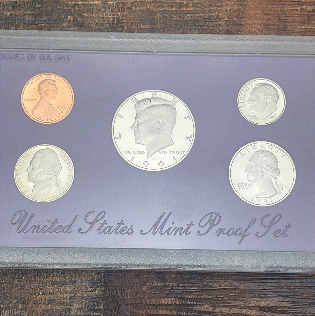 1991 Proof Set no box