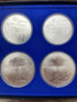1976 Canada 4-Coin Olympic Silver Series VI ~ 4.32 oz ASW Sterling Silver