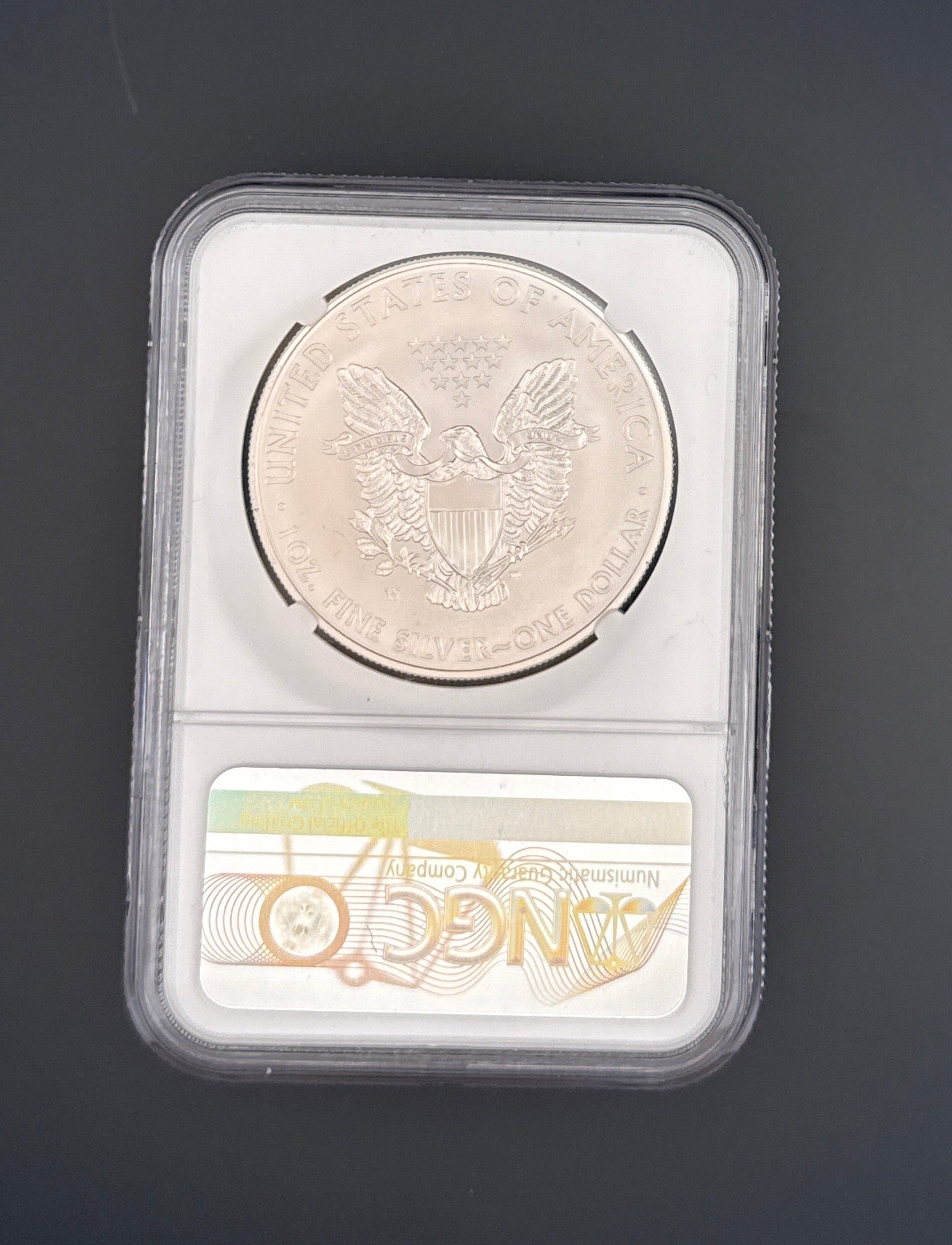 2014-W $1 American Silver Eagle ~ Burnished ~ NGC graded MS70