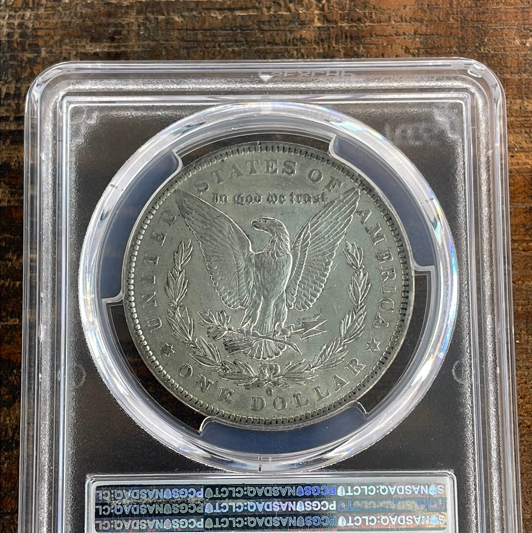 1883-O $1 US Morgan Silver Dollar PCGS AU53 VAM 22A Partial E Rev HOT 50