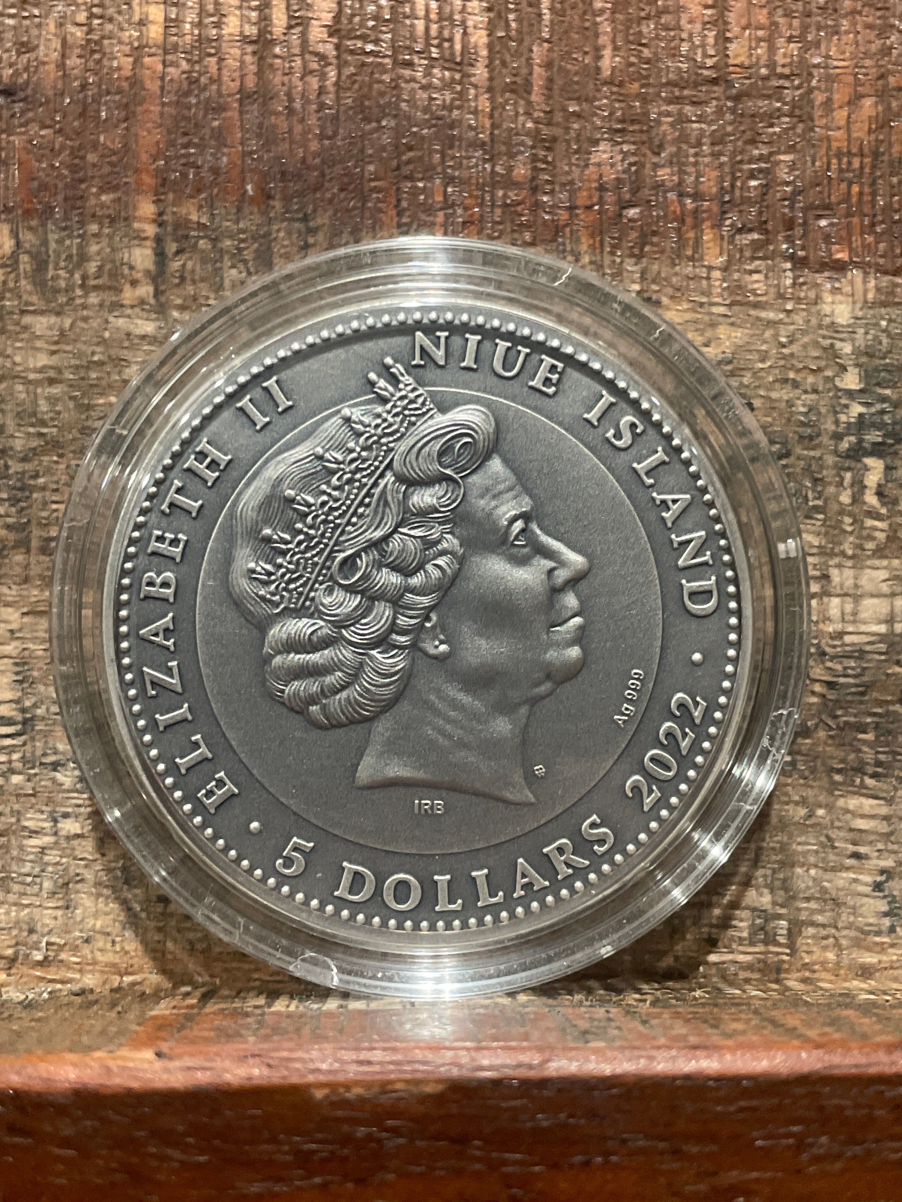 2022 Niue $5 2oz High Relief .999 Silver Triton - Mintage of 600