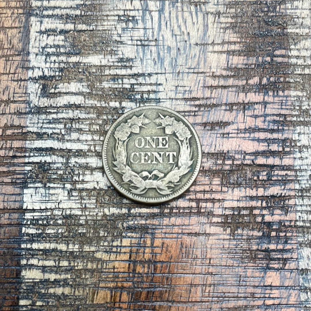 1857 1c Flying Cent