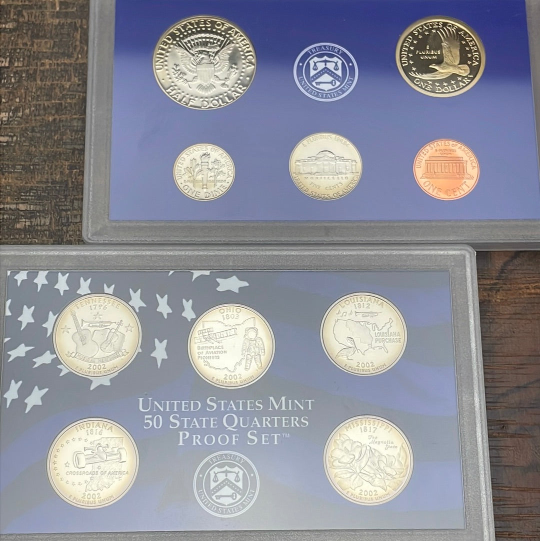 2002 - 10 Coin Proof Set in OGP
