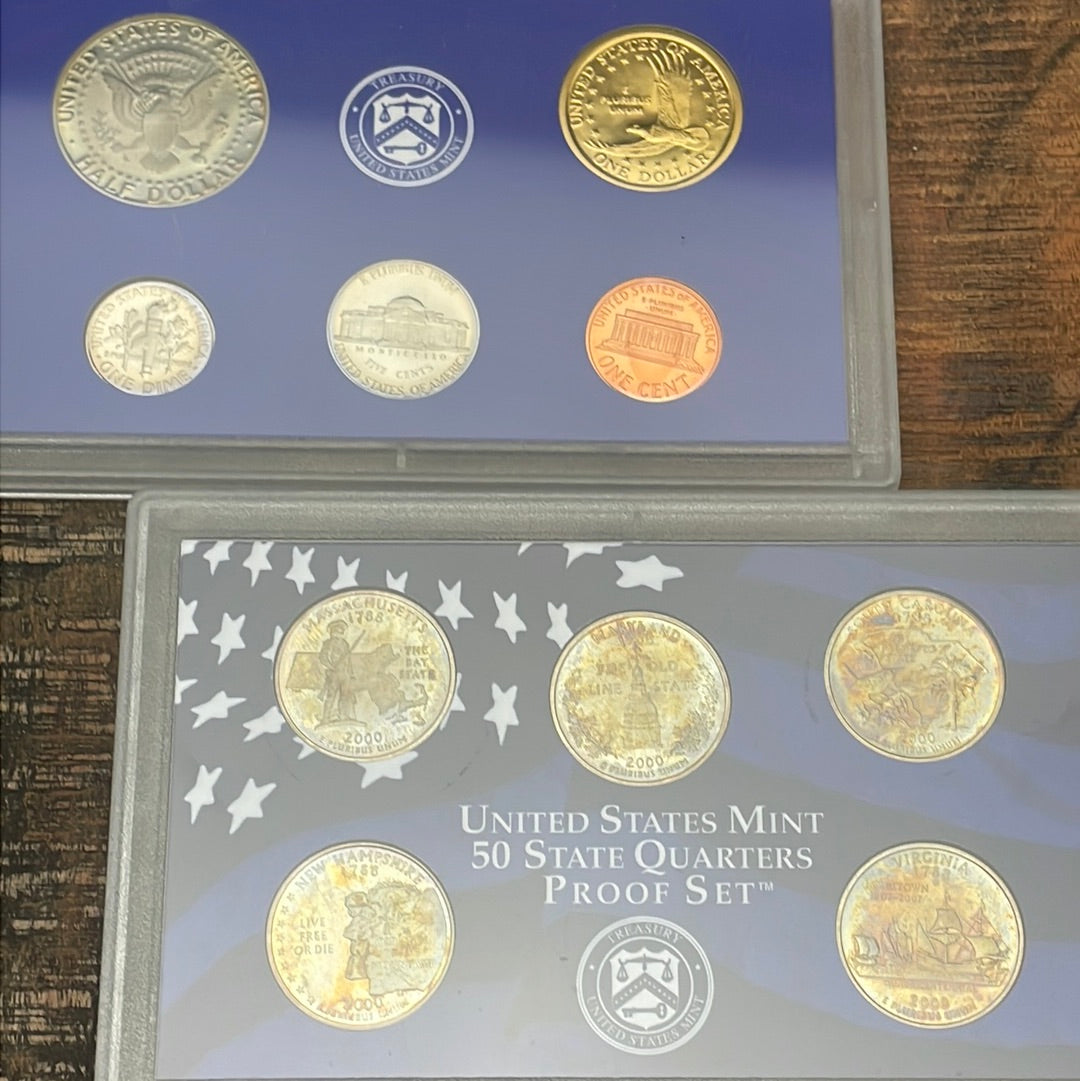 2000 - 10 Coin Proof Set in OGP