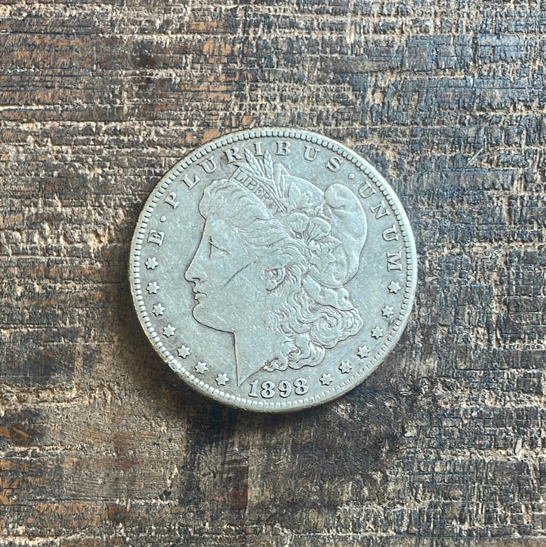 1898-S $1 US Morgan Silver Dollar