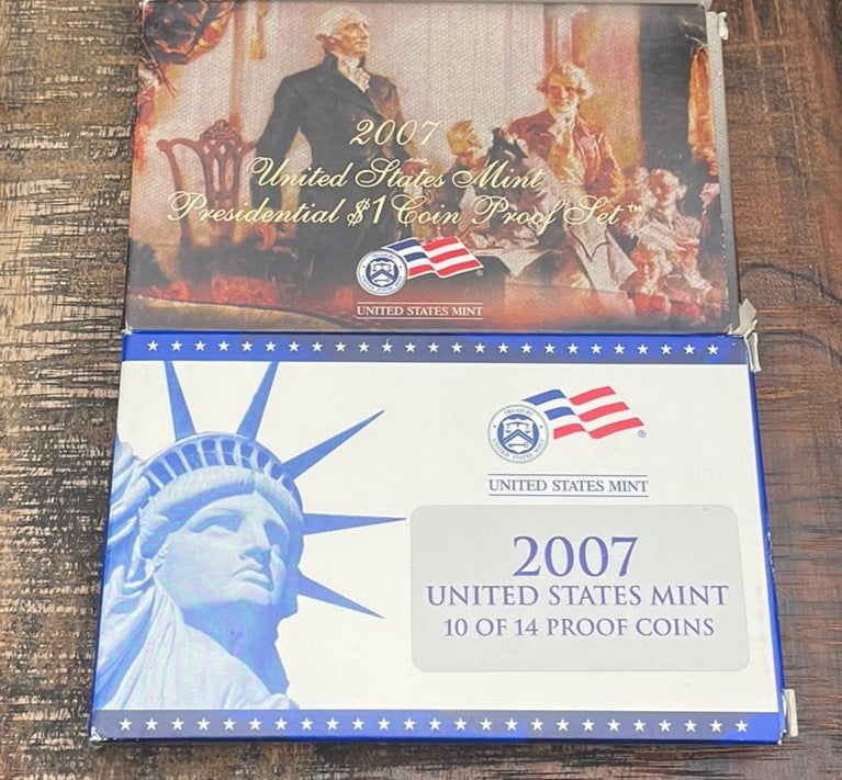 2007 - 14 Coin Proof Set in OGP