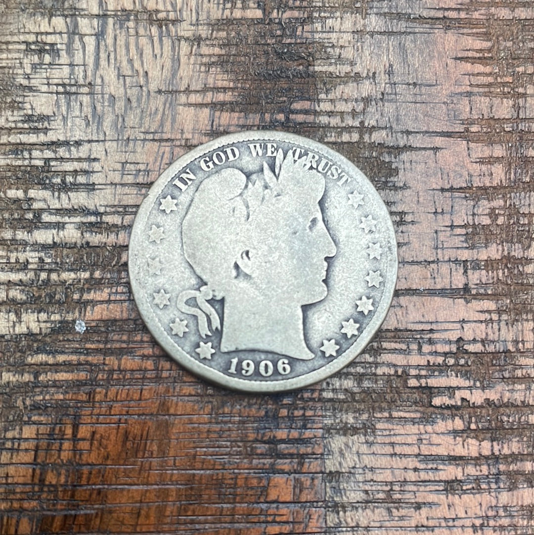 1906 50C US Barber Half Dollar