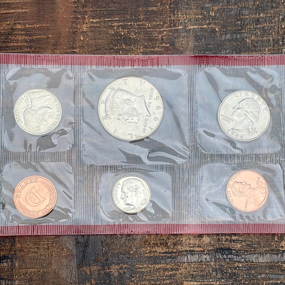 1996 Mint Set in Envelope no "W" dime