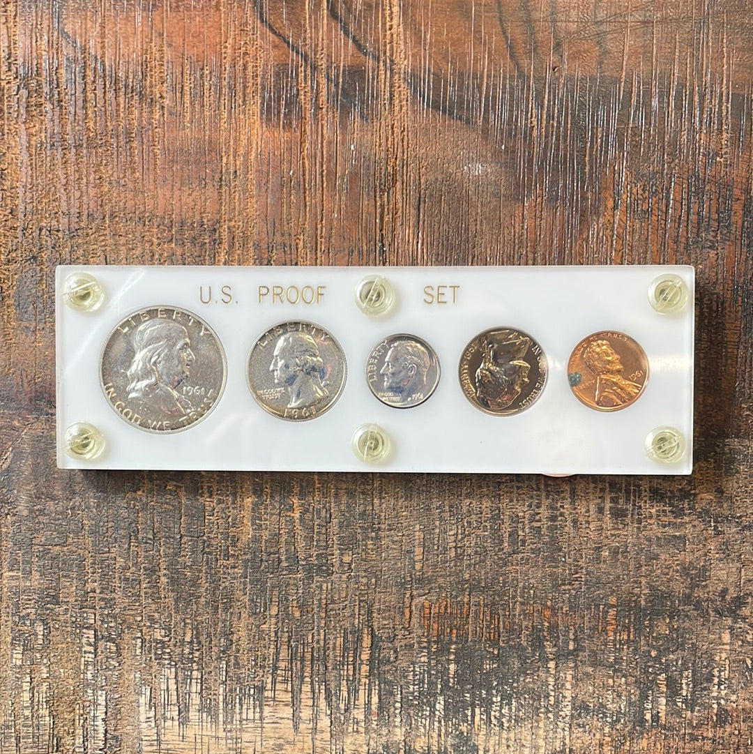 1961 Proof Set in Coin Holder