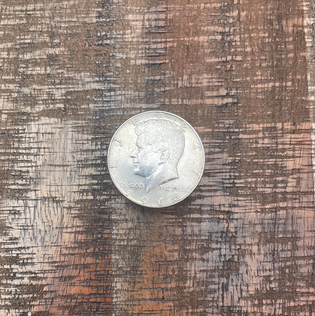 1966 50c Kennedy Half Dollar 40% Silver