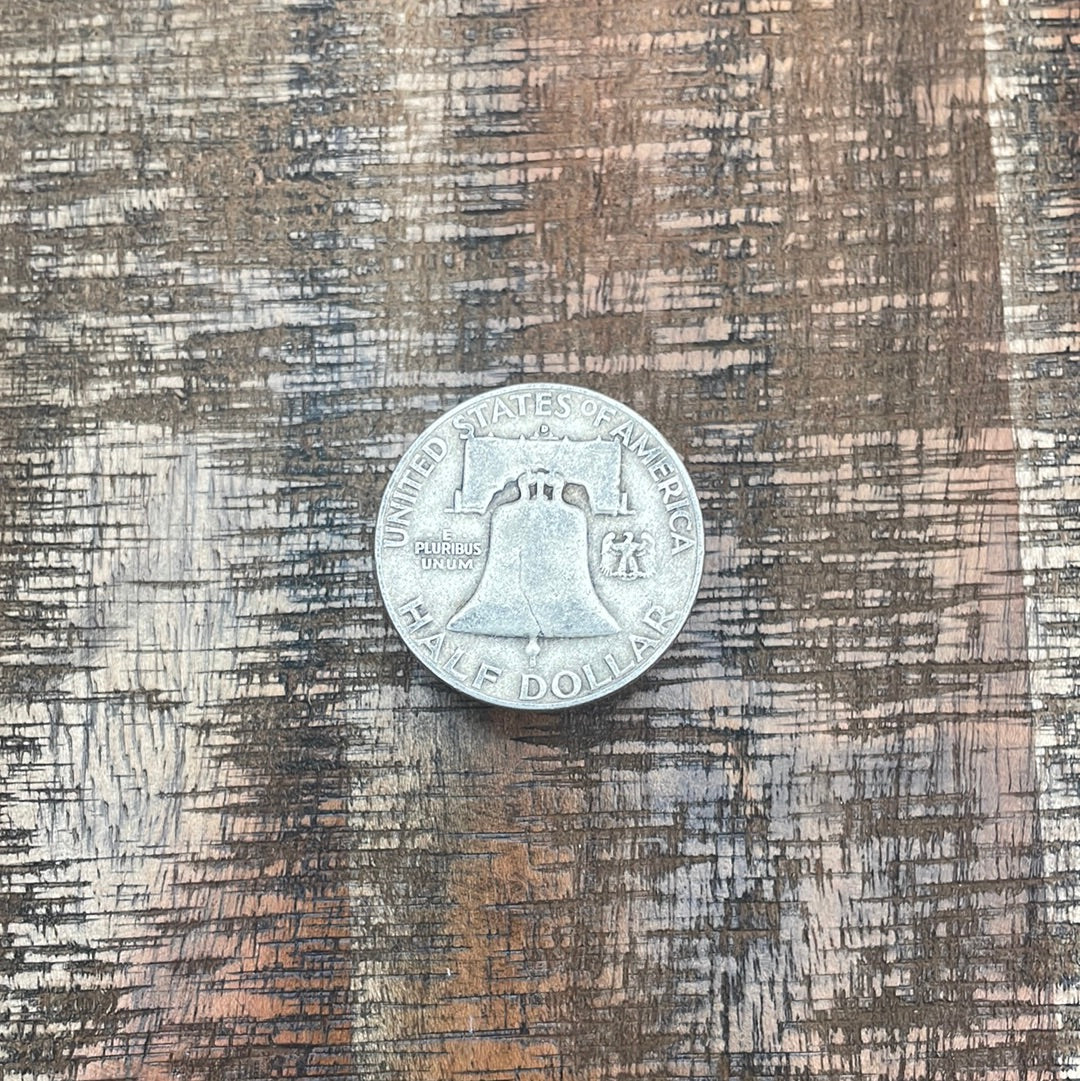 1954-D 50C US Franklin Half Dollar