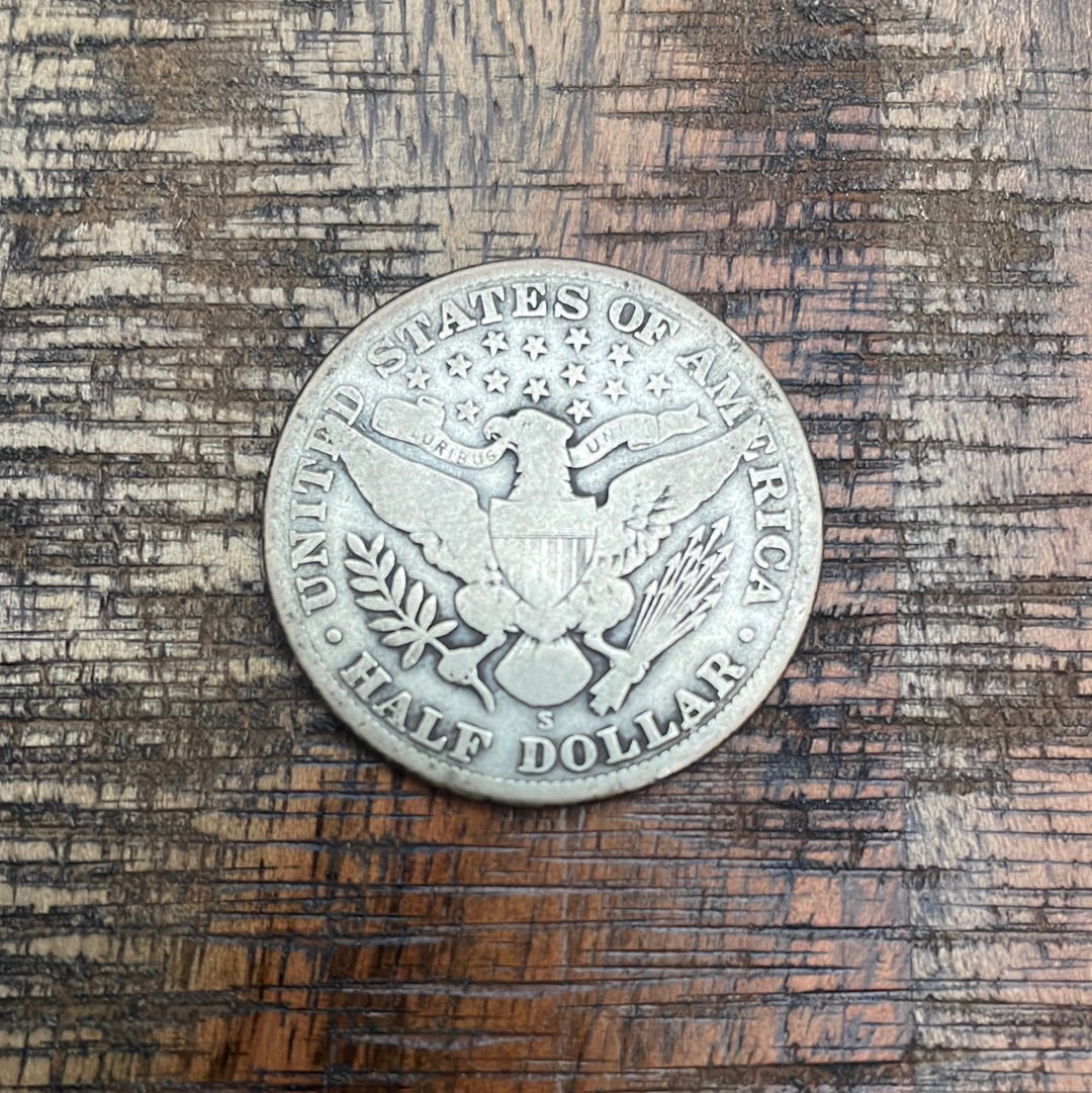 1912-S 50C US Barber Half Dollar