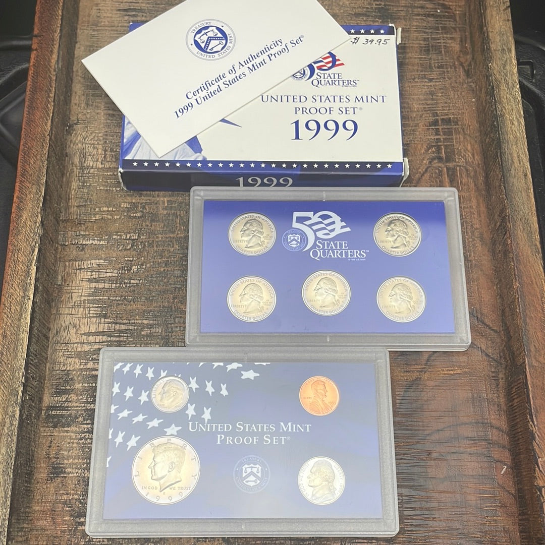 1999 - 9 Coin-Proof Set in OGP