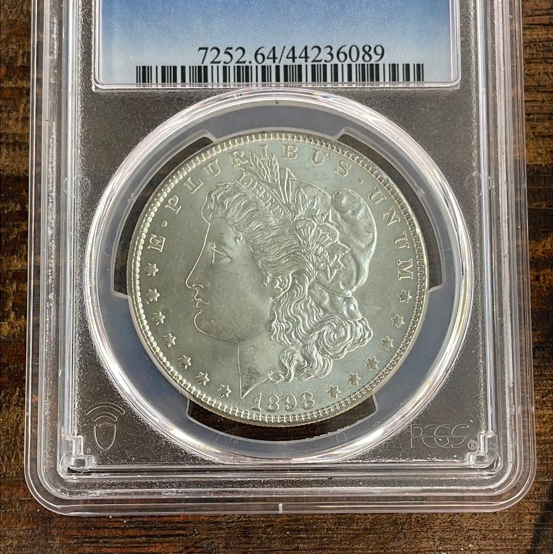 1898 $1 US Morgan Silver Dollar PCGS MS64