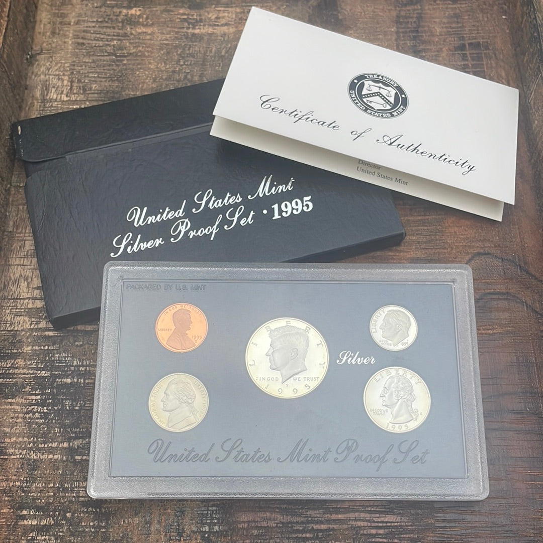 1995-S Silver Proof Set in OGP with COA