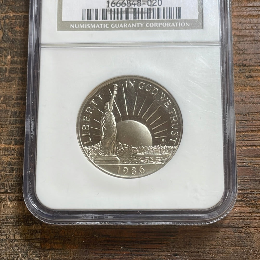 1986-S 50c US Liberty NGC PF 69 Ultra Cameo.