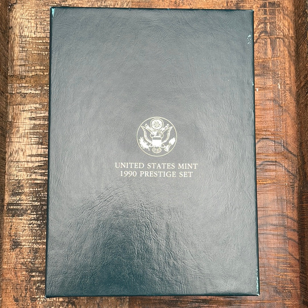 1990 US Prestige Set Eisenhower Silver Dollar 6 Proof Coins in OGP w/ COA