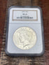 1923 US $1 Peace Silver Dollar NGC MS64